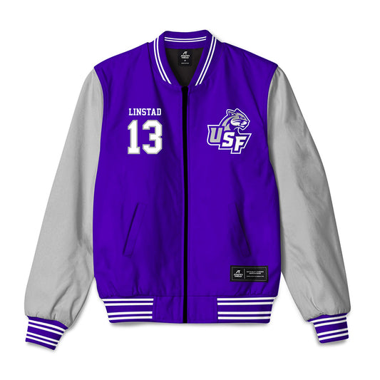 Sioux Falls - NCAA Softball : Morgan Linstad - Bomber Jacket-0