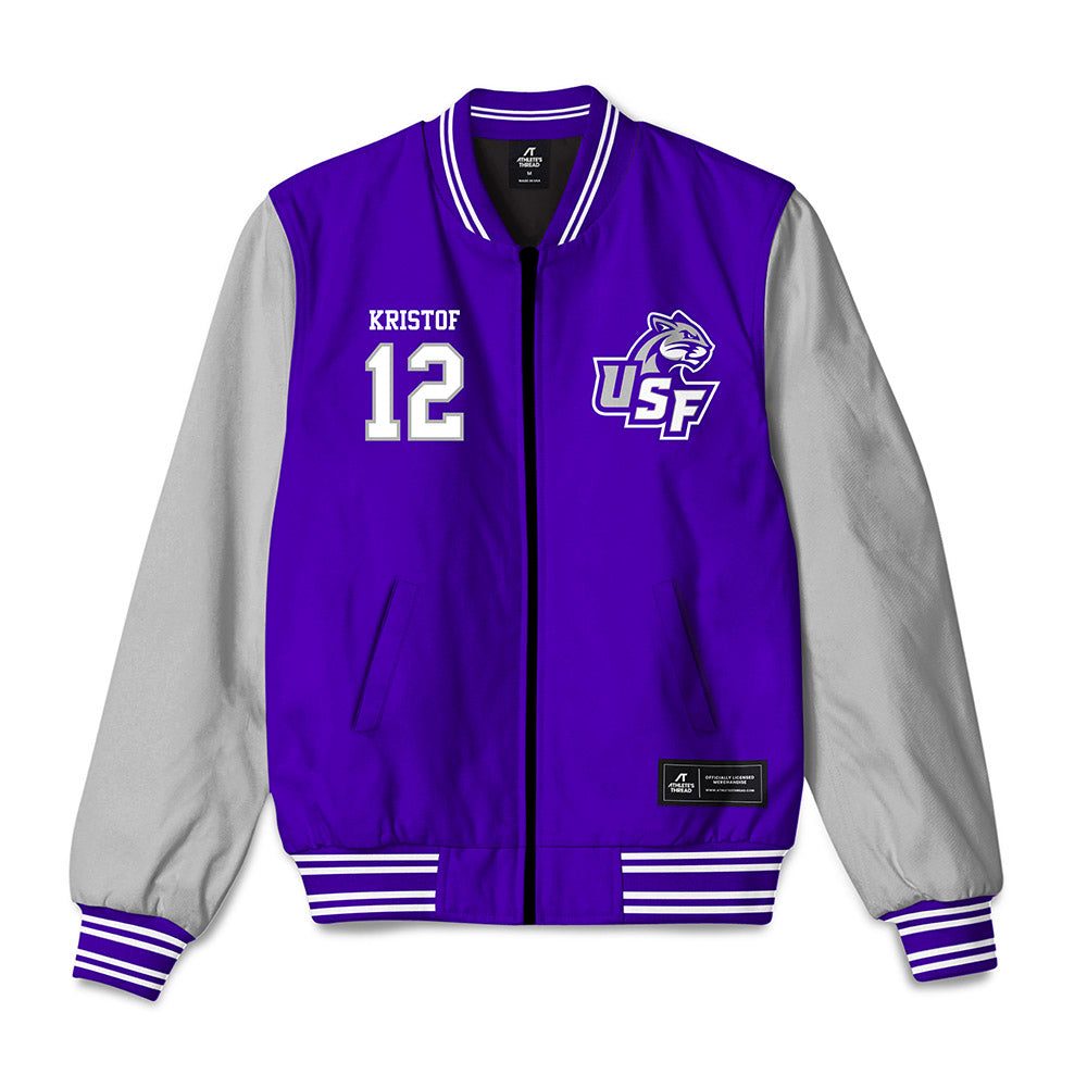 Sioux Falls - NCAA Softball : Emma Kristof - Bomber Jacket-0