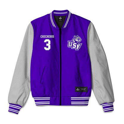 Sioux Falls - NCAA Baseball : John Checheris - Bomber Jacket-0
