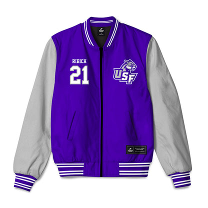 Sioux Falls - NCAA Softball : Sandra Ribich - Bomber Jacket-0