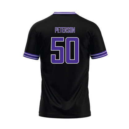 Sioux Falls - NCAA Baseball : Jhett Peterson - Black Baseball Jersey-1