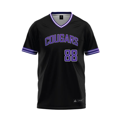 Sioux Falls - NCAA Baseball : Brady Benson - Black Baseball Jersey-0