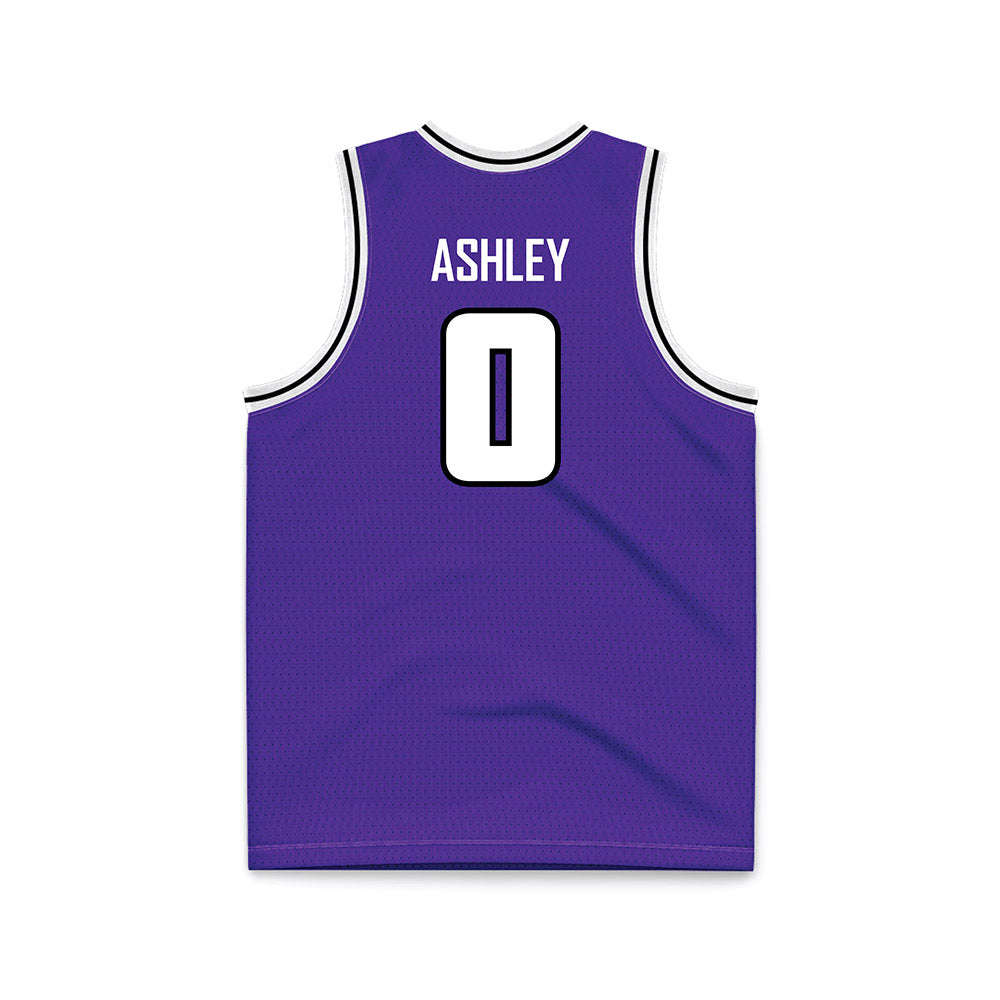 Sioux Falls - NCAA Men's Basketball : Taylen Ashley - Purple Basketball Jersey-1