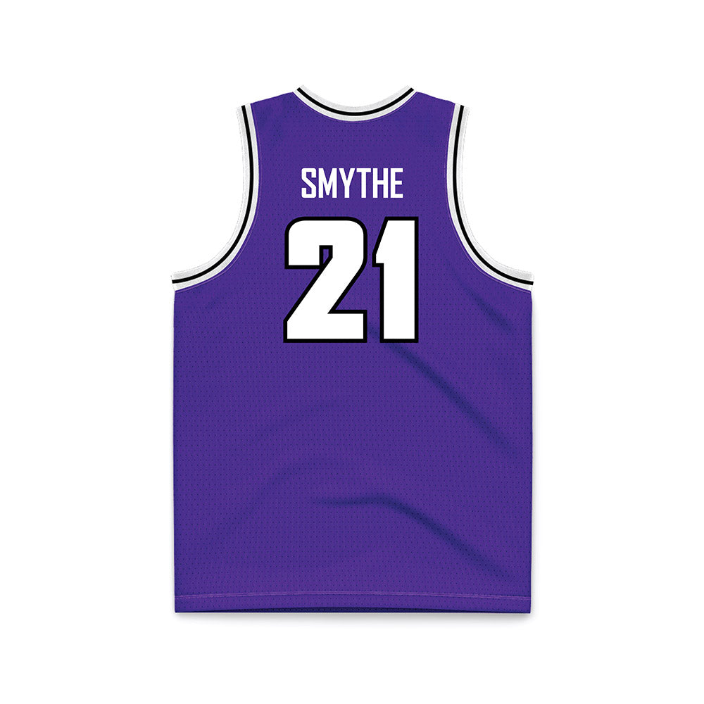 Sioux Falls - NCAA Men's Basketball : Marshall Smythe - Purple Basketball Jersey-1