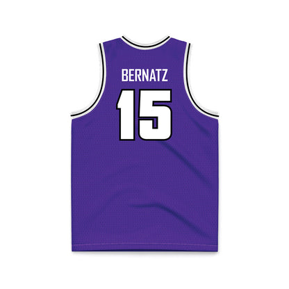 Sioux Falls - NCAA Men's Basketball : Owen Bernatz - Purple Basketball Jersey-1