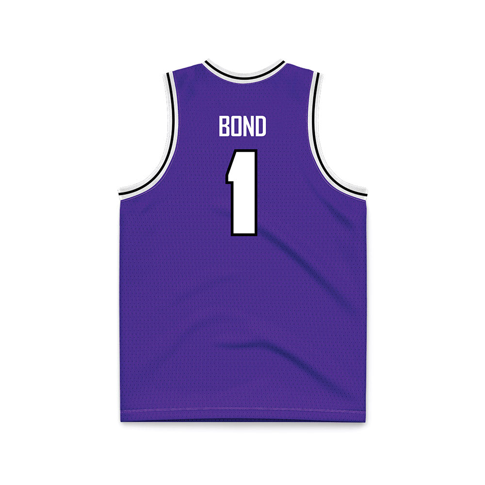 Sioux Falls - NCAA Men's Basketball : Brysen Bond - Purple Basketball Jersey-1
