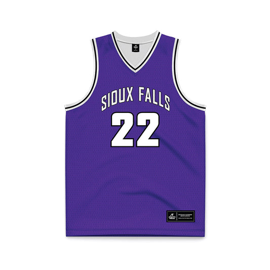 Sioux Falls - NCAA Men's Basketball : Kyle Ingwerson - Purple Basketball Jersey-0