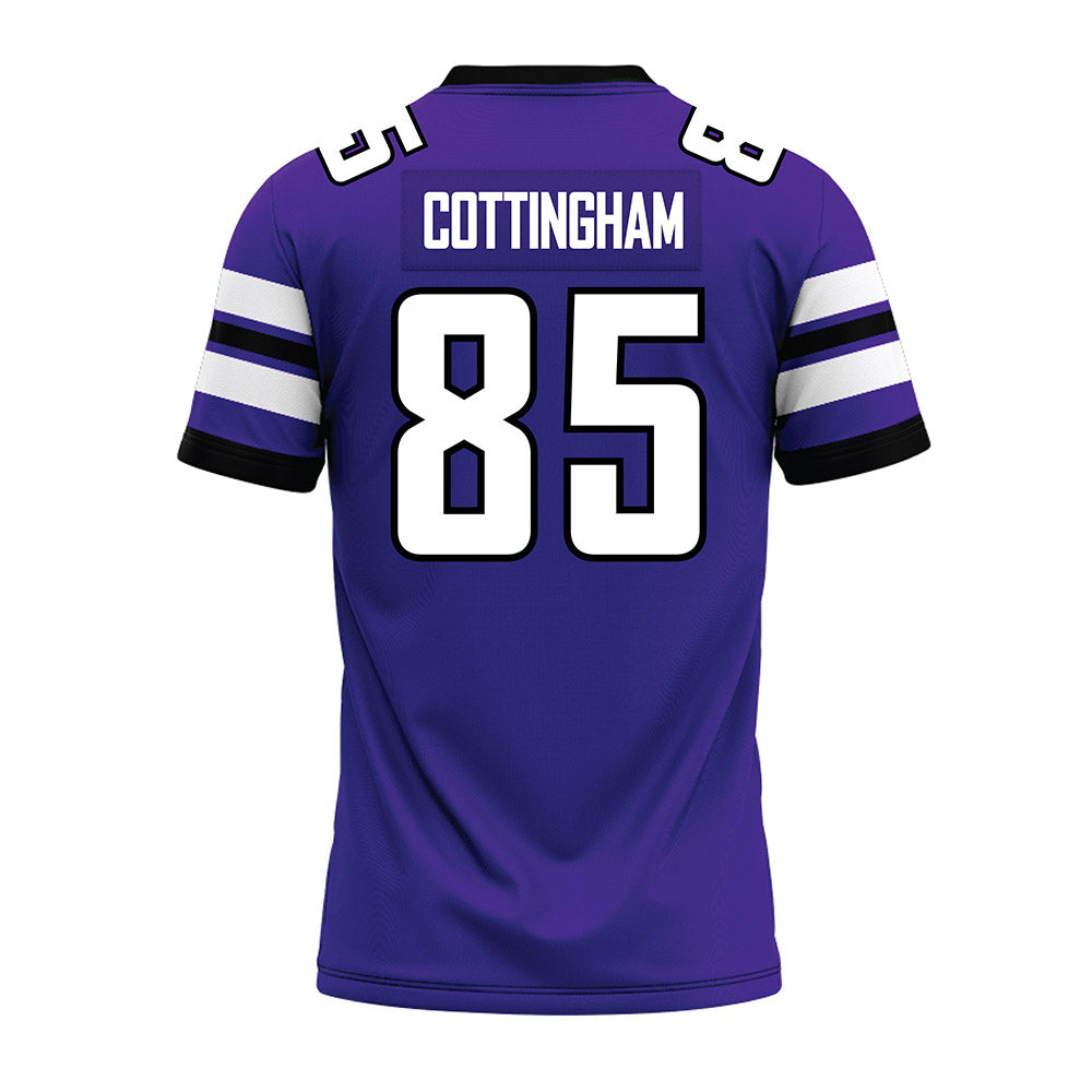 Sioux Falls - NCAA Football : Joe Cottingham - Purple Premium Football Jersey-1