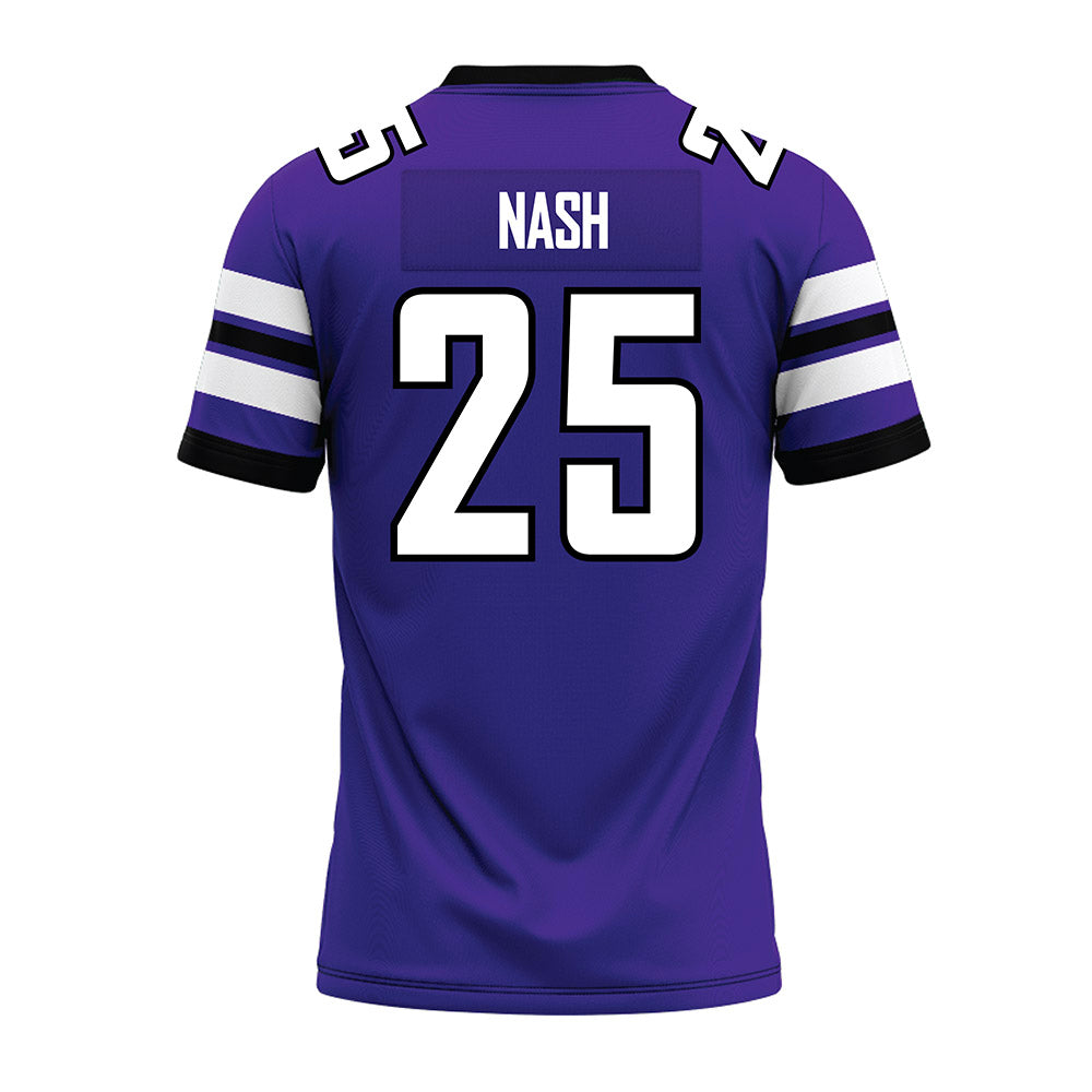 Sioux Falls - NCAA Football : Christian Nash - Purple Premium Football Jersey-1