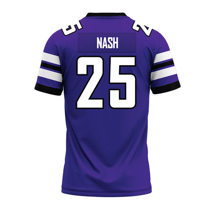 Sioux Falls - NCAA Football : Christian Nash - Purple Premium Football Jersey-1