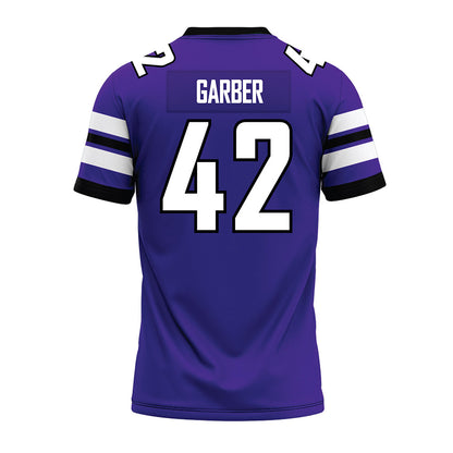 Sioux Falls - NCAA Football : Cooper Garber - Purple Premium Football Jersey-1