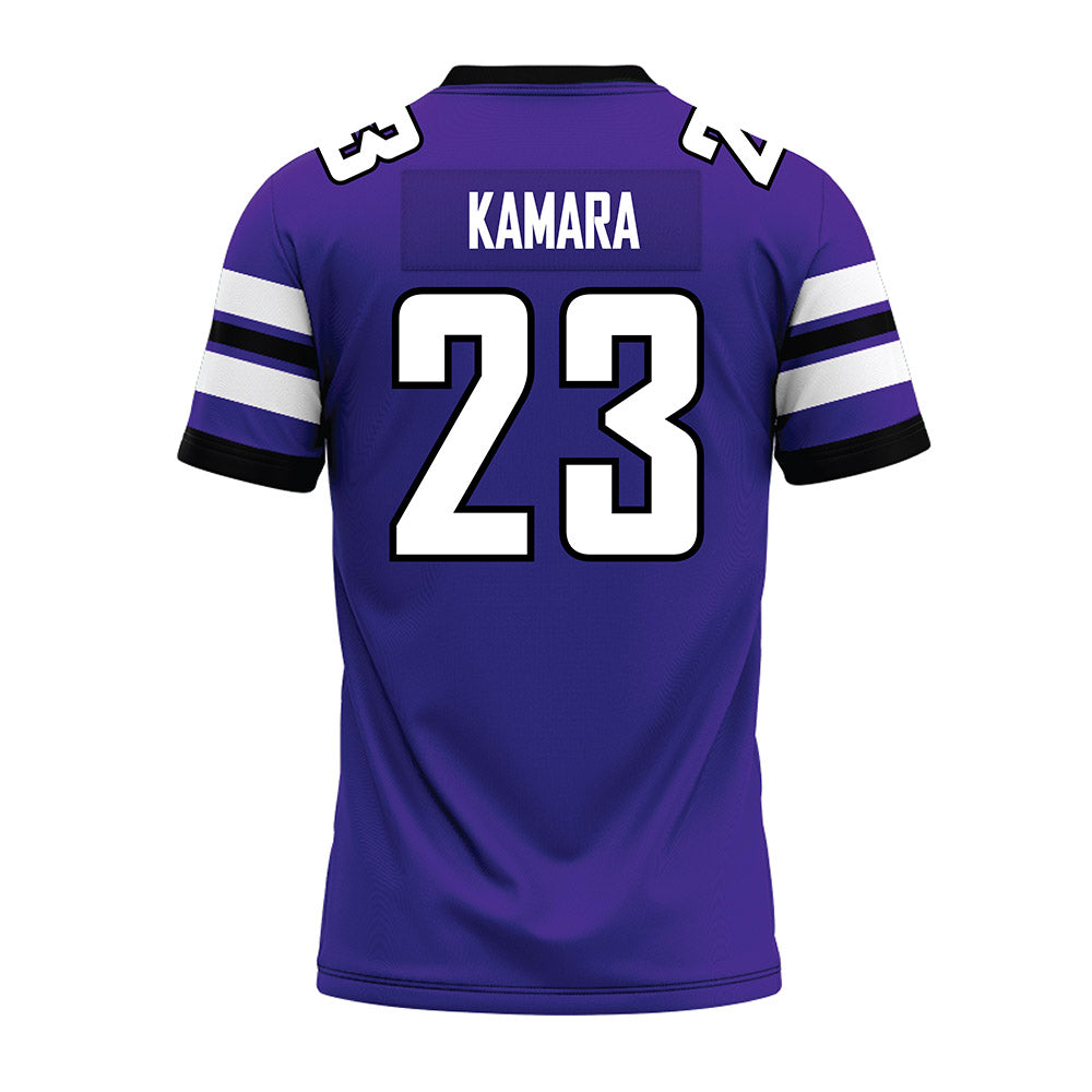 Sioux Falls - NCAA Football : Vayo Kamara - Purple Premium Football Jersey-1