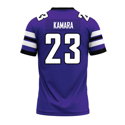 Sioux Falls - NCAA Football : Vayo Kamara - Purple Premium Football Jersey-1