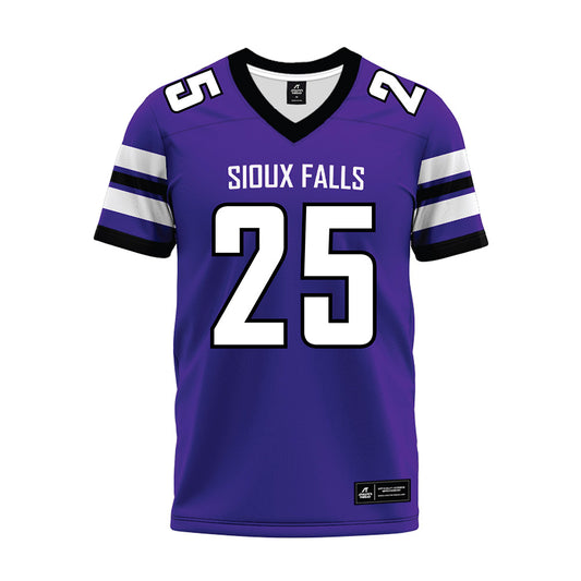 Sioux Falls - NCAA Football : Christian Nash - Purple Premium Football Jersey-0