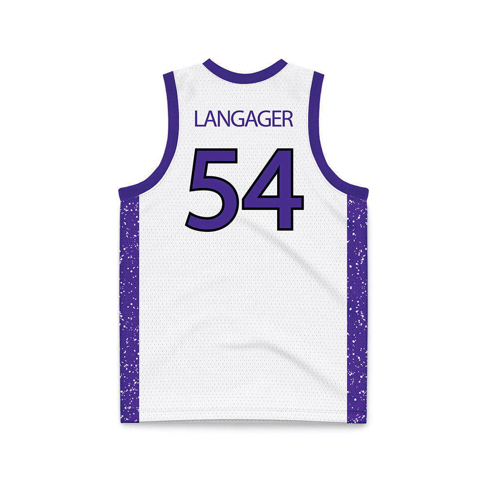 Sioux Falls - NCAA Women's Basketball : Krista Langager - White Basketball Jersey-1