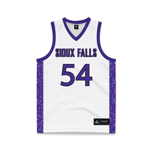 Sioux Falls - NCAA Women's Basketball : Krista Langager - White Basketball Jersey-0