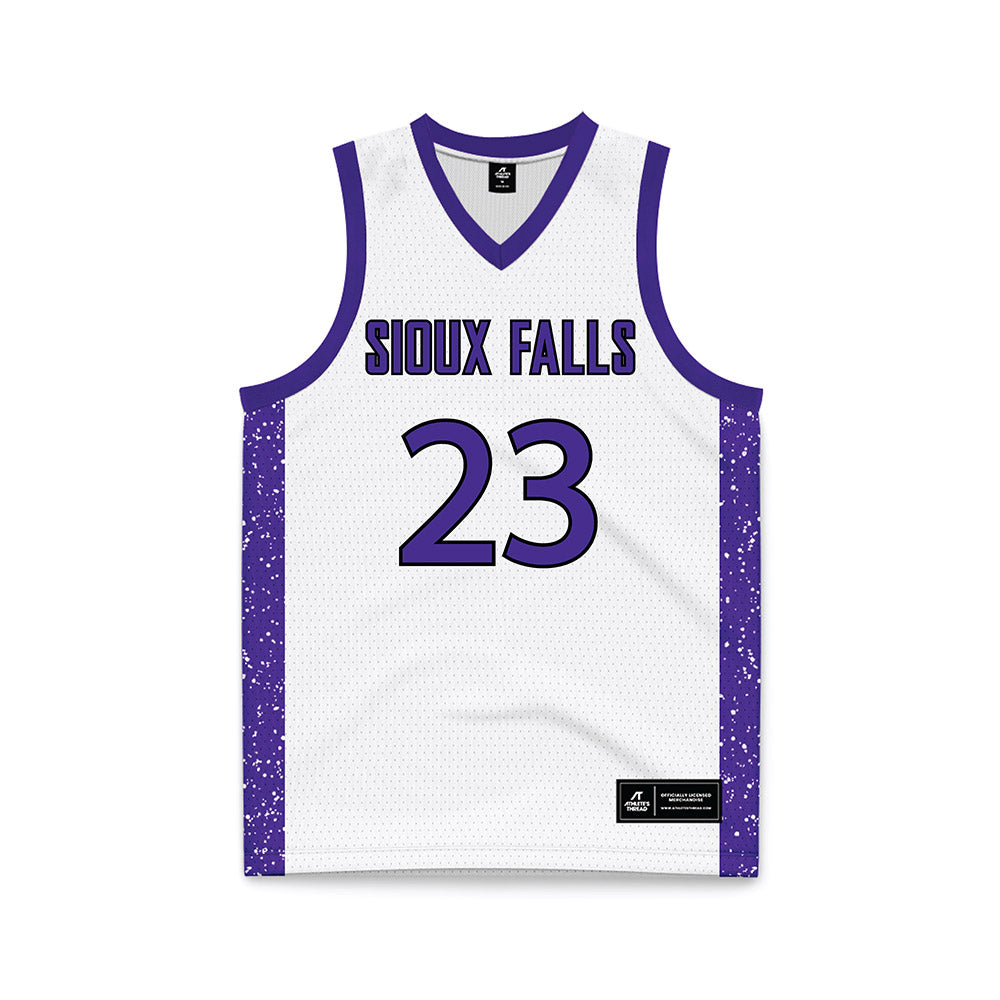 Sioux Falls - NCAA Women's Basketball : Maya Dolliver - White Basketball Jersey-0
