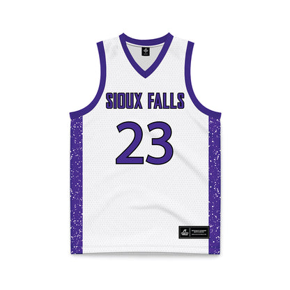 Sioux Falls - NCAA Women's Basketball : Maya Dolliver - White Basketball Jersey-0