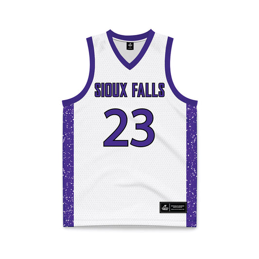 Sioux Falls - NCAA Women's Basketball : Maya Dolliver - White Basketball Jersey-0