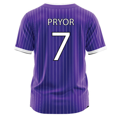 Sioux Falls - NCAA Softball : Charlie Pryor - Purple Jersey-1