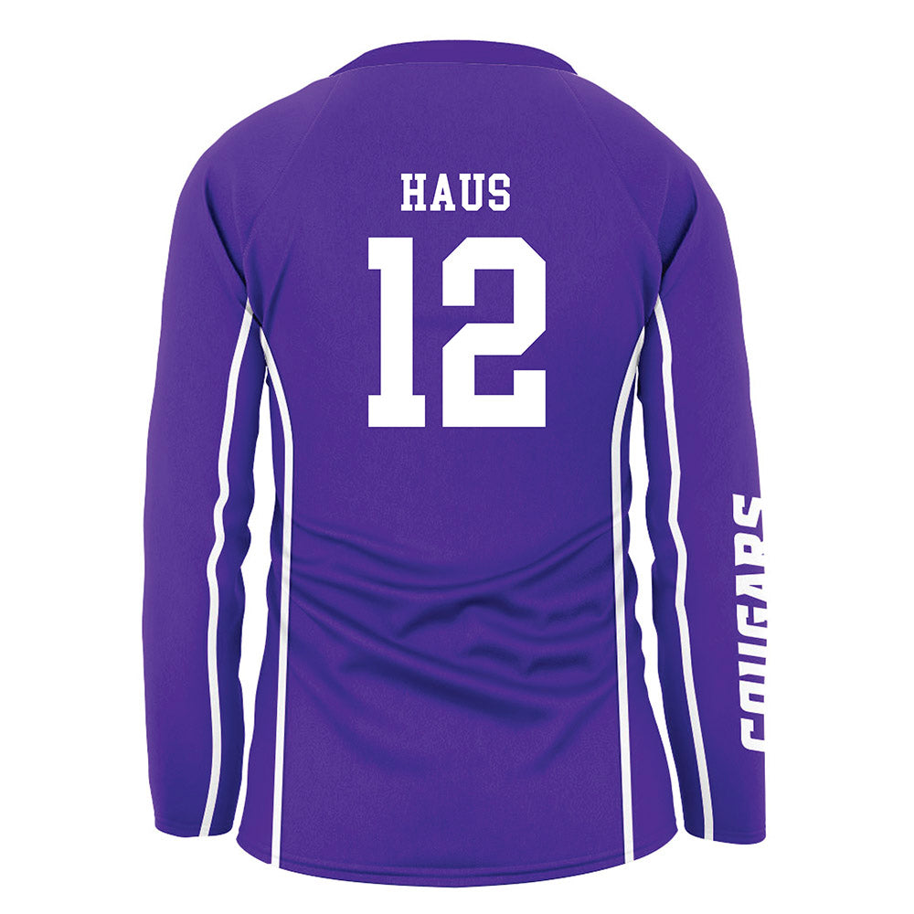 Sioux Falls - NCAA Women's Volleyball : Abigail Haus - Purple Volleyball Jersey-1