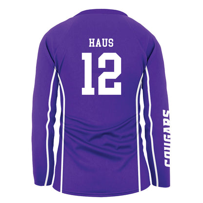 Sioux Falls - NCAA Women's Volleyball : Abigail Haus - Purple Volleyball Jersey-1