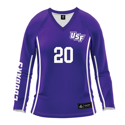 Sioux Falls - NCAA Women's Volleyball : Hollie Peterson - Purple Volleyball Jersey-0