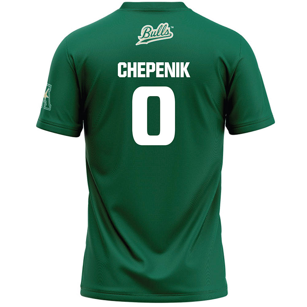 USF - NCAA Women's Lacrosse : Sofia Chepenik - Green Lacrosse Jersey -1