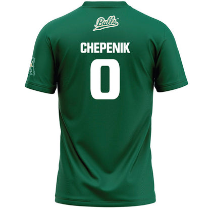 USF - NCAA Women's Lacrosse : Sofia Chepenik - Green Lacrosse Jersey -1