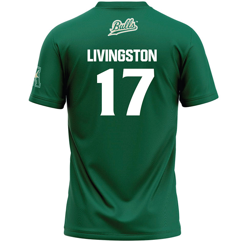 USF - NCAA Women's Lacrosse : Lucy Livingston - Green Lacrosse Jersey -1