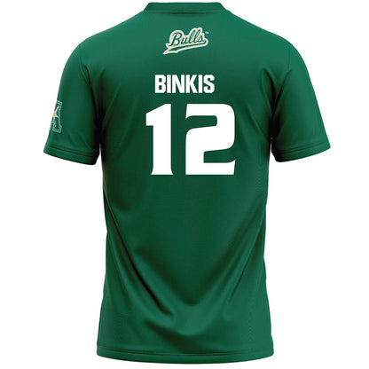 USF - NCAA Women's Lacrosse : Jena Binkis - Green Lacrosse Jersey -1
