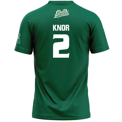 USF - NCAA Women's Lacrosse : Ansley Knor - Green Lacrosse Jersey -1
