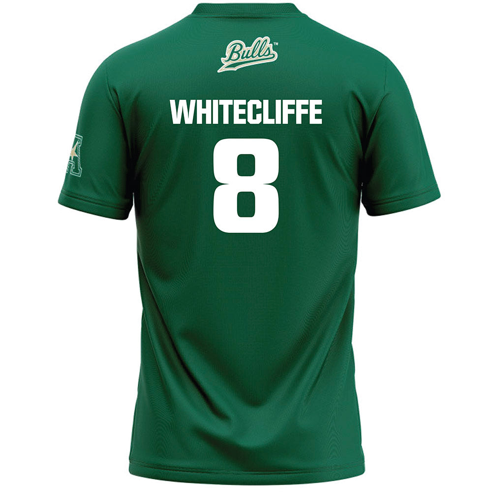 USF - NCAA Women's Lacrosse : Alex Whitecliffe - Green Lacrosse Jersey -1