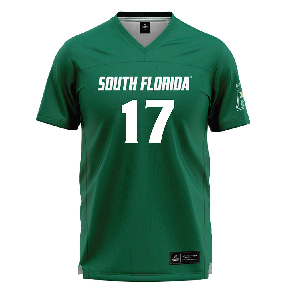 USF - NCAA Women's Lacrosse : Lucy Livingston - Green Lacrosse Jersey -0