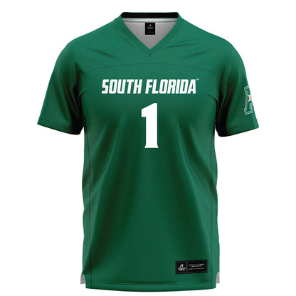 USF - NCAA Women's Lacrosse : Elise Grissett - Green Lacrosse Jersey -0