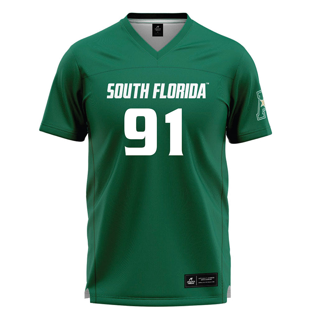USF - NCAA Women's Lacrosse : Kalina "KJ" Johnson - Green Lacrosse Jersey -0