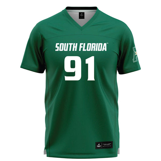 USF - NCAA Women's Lacrosse : Kalina "KJ" Johnson - Green Lacrosse Jersey -0