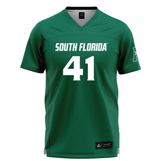 USF - NCAA Women's Lacrosse : Lindsey King - Green Lacrosse Jersey -0