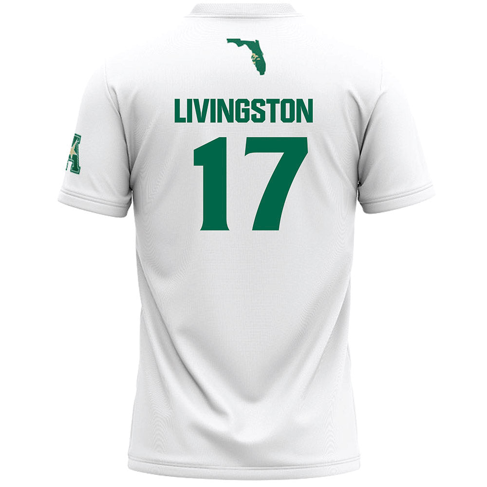 USF - NCAA Women's Lacrosse : Lucy Livingston - White Lacrosse Jersey -1