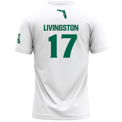 USF - NCAA Women's Lacrosse : Lucy Livingston - White Lacrosse Jersey -1