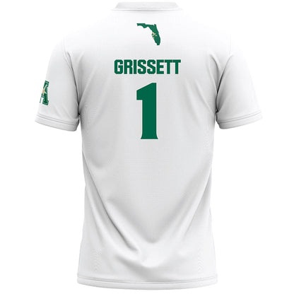 USF - NCAA Women's Lacrosse : Elise Grissett - White Lacrosse Jersey -1