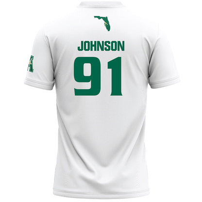 USF - NCAA Women's Lacrosse : Kalina "KJ" Johnson - White Lacrosse Jersey -1