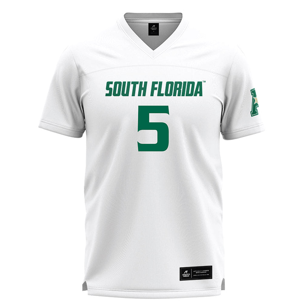 USF - NCAA Women's Lacrosse : Taylor DeMarco - White Lacrosse Jersey -0