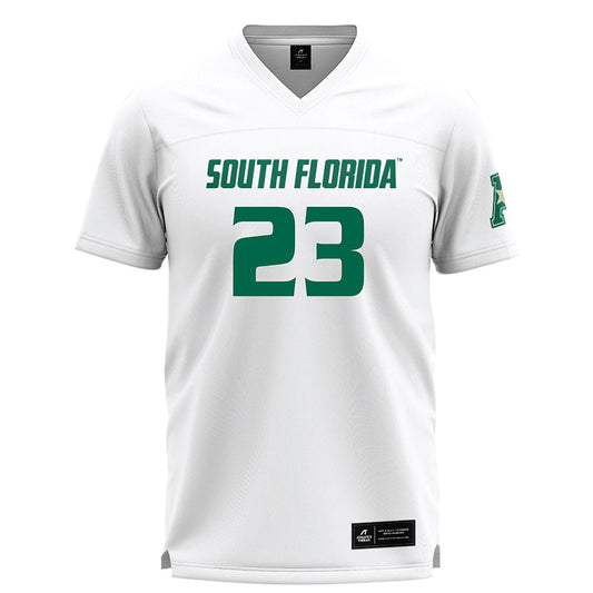 USF - NCAA Women's Lacrosse : Maddie Morris - White Lacrosse Jersey -0