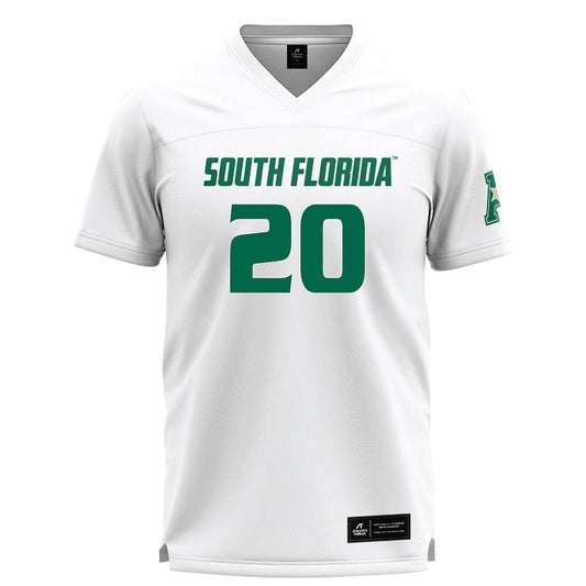 USF - NCAA Women's Lacrosse : Bella Gerace - White Lacrosse Jersey -0