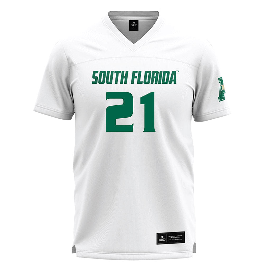USF - NCAA Women's Lacrosse : Hayden Miller - White Lacrosse Jersey -0