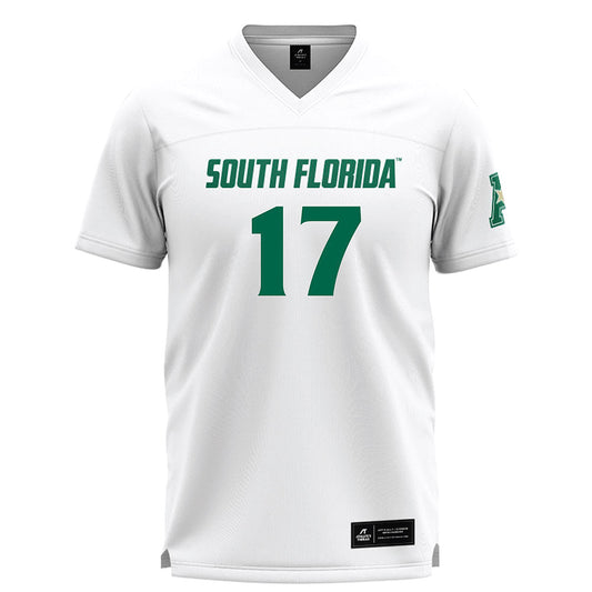 USF - NCAA Women's Lacrosse : Lucy Livingston - White Lacrosse Jersey -0