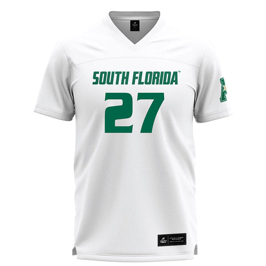 USF - NCAA Women's Lacrosse : Madisyn Jokerst - White Lacrosse Jersey -0