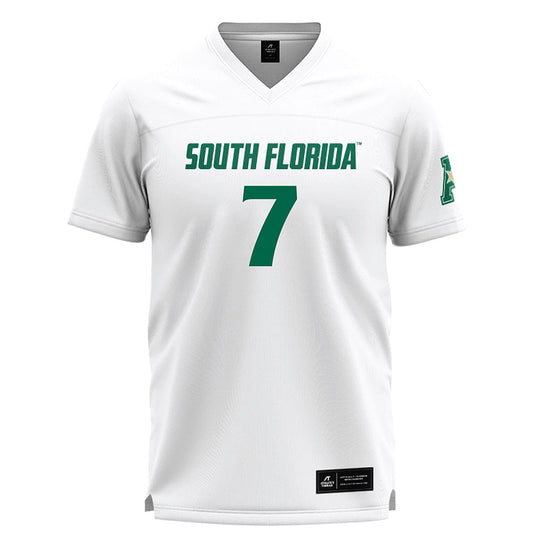 USF - NCAA Women's Lacrosse : Kaitlyn Tartaglione - White Lacrosse Jersey -0