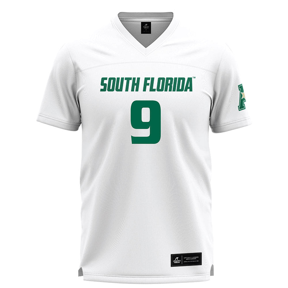 USF - NCAA Women's Lacrosse : Lucy Hankins - White Lacrosse Jersey -0